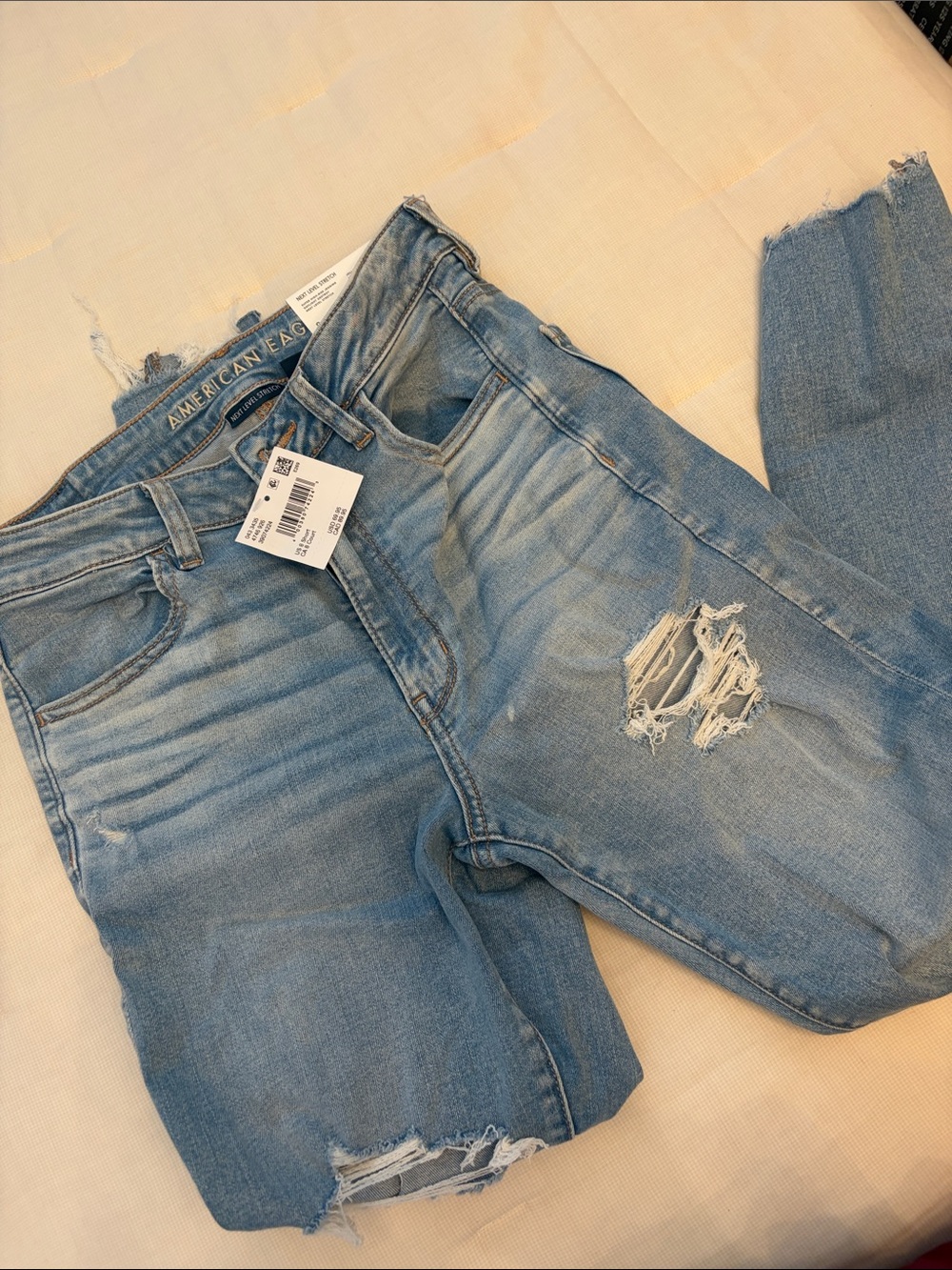 Light Wash Distressed Jeans